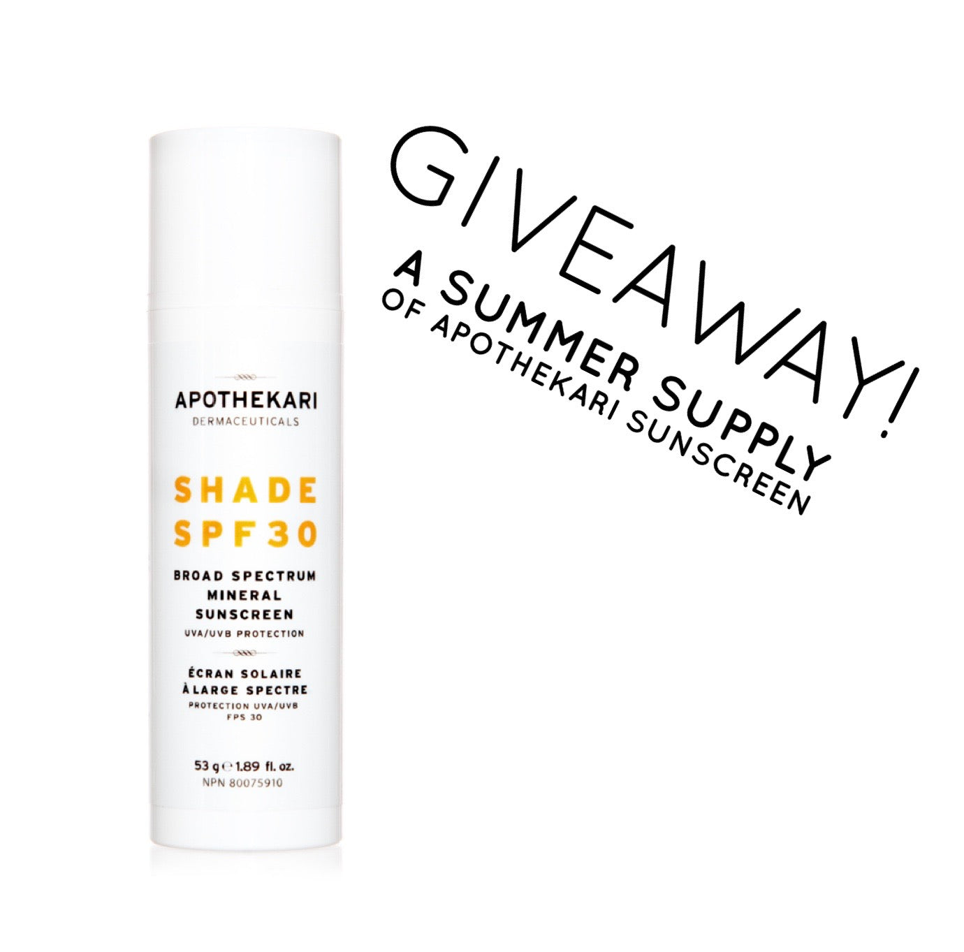 A Sunscreen Giveaway