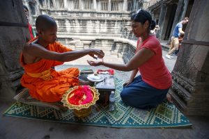 Blessing at Angkor Wat