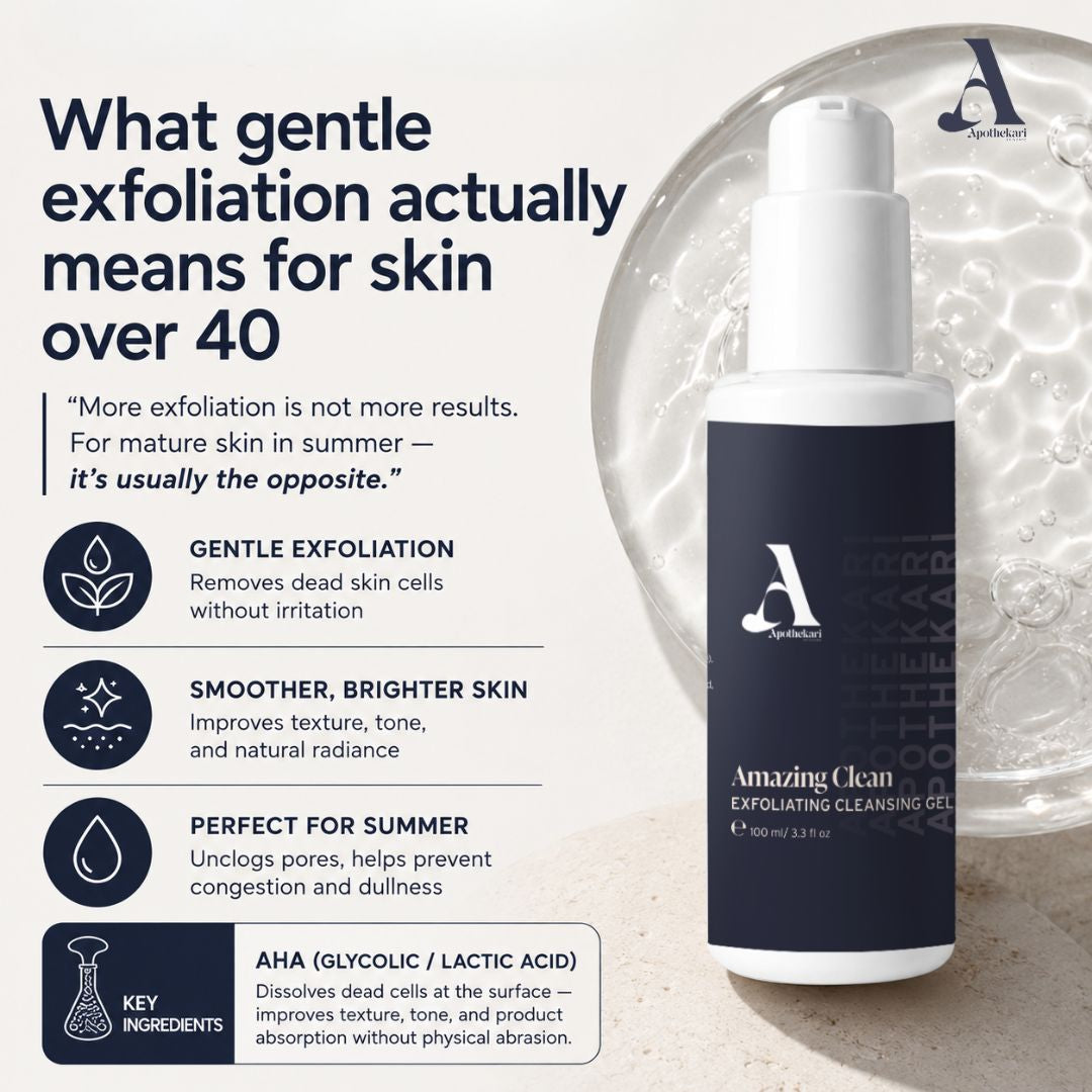 What Gentle Exfoliation Really Means for Skin Over 40