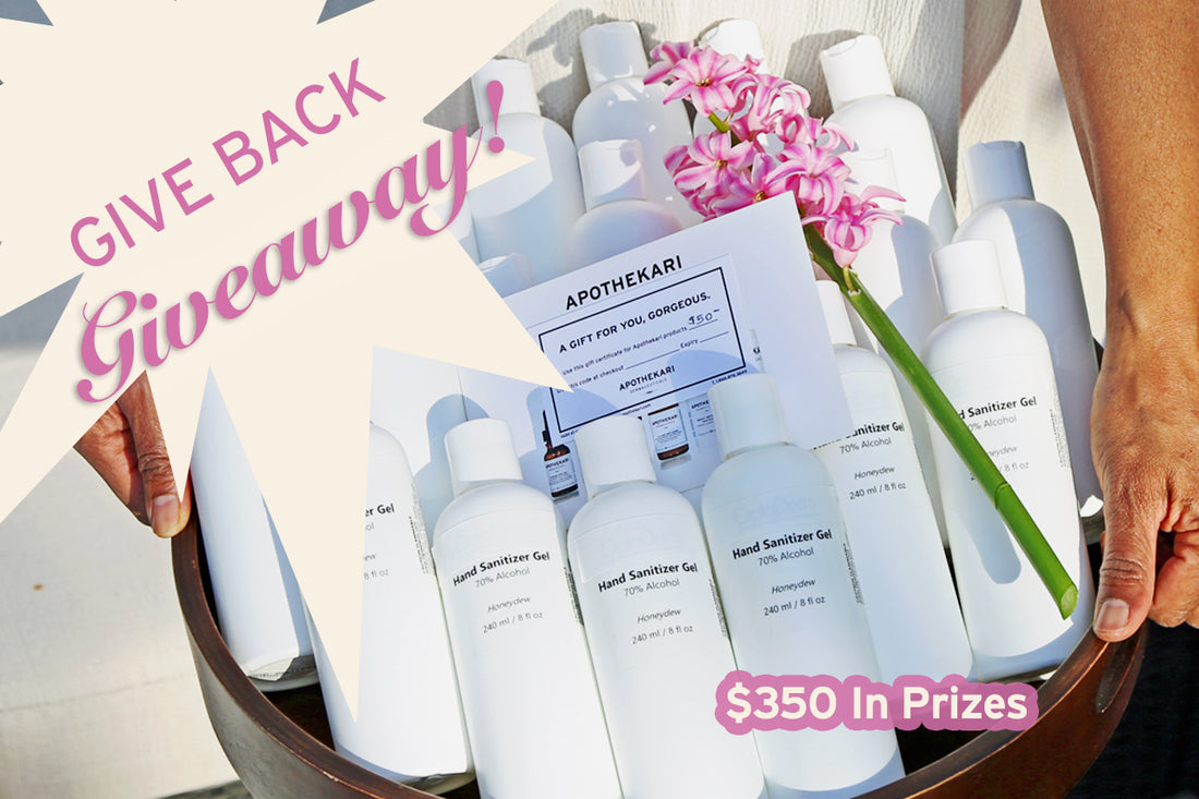 Give Back Giveaway - $350 in Prizes!