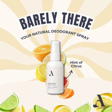Barely There Natural Deodorant Spray | Citrus Bergamot Scent