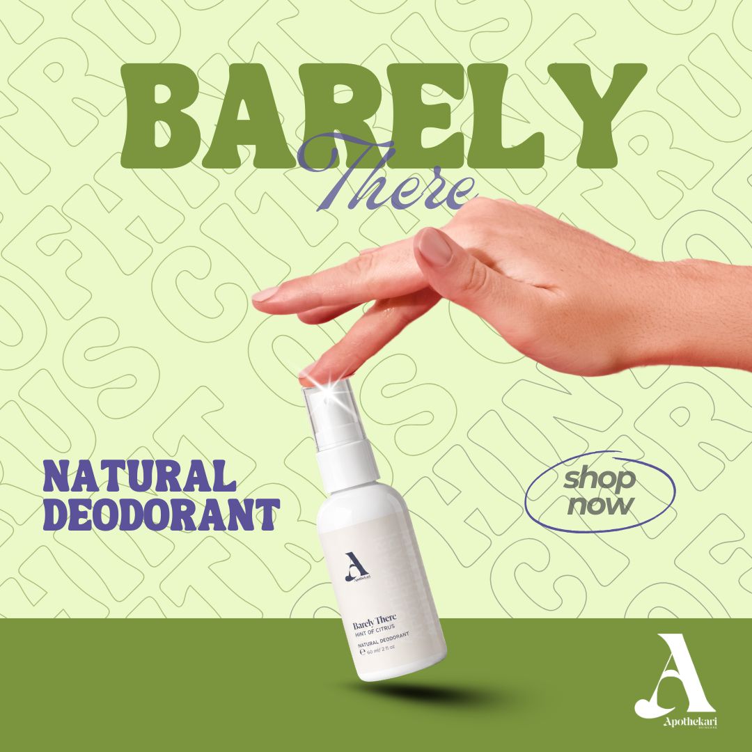 Barely There Natural Deodorant Spray | Citrus Bergamot Scent