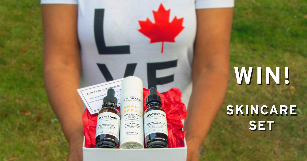 You are currently viewing Canada Day Contest – Win! Apothekari Skincare Set