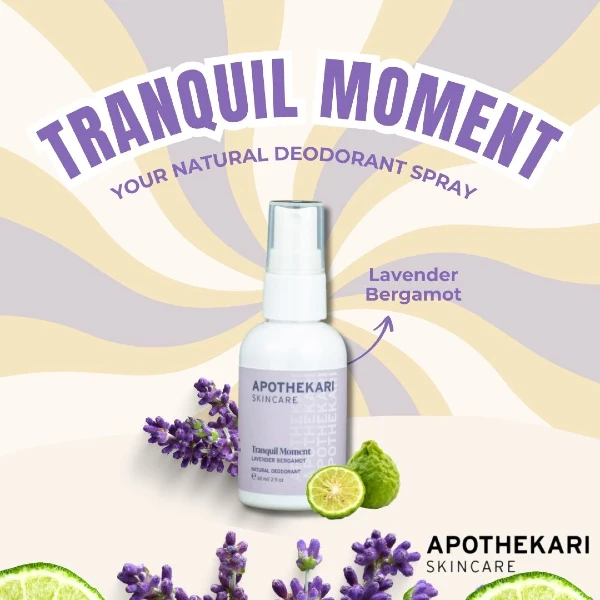 Read more about the article The Best Natural Deodorant for Whole-Body Freshness: Apothekari’s Tranquil Moment Spray